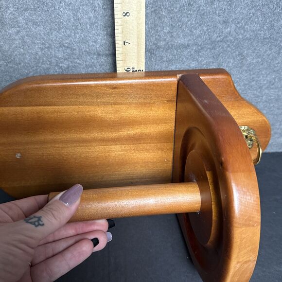 Wall Mount Wood Cone Chalk Holder Pool Table Billiards Accessories Brown USED - Picture 7 of 8